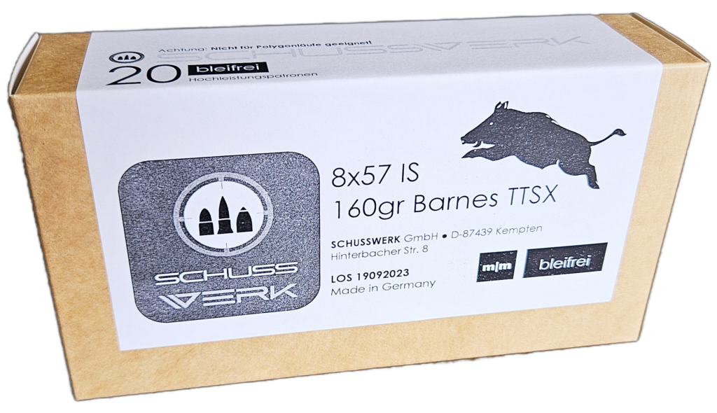 8x57 IS 160grs Barnes TTSX bleifrei